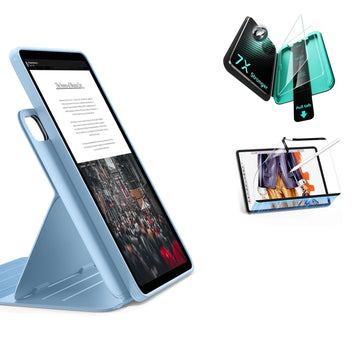 iPad Air 13" (M4) 2026 Bundle Shift Magnetic Case, Papel-Feel Magnetic & Armorite® Protection - Blue ESR ESR