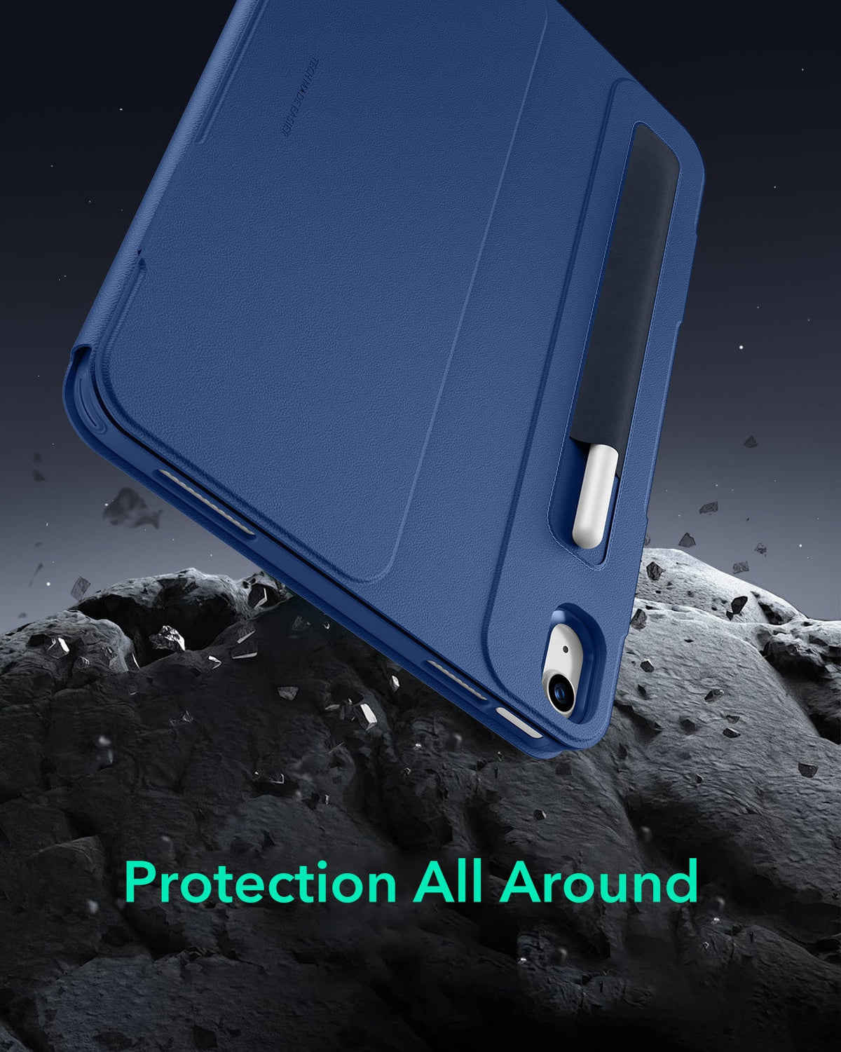 iPad Air 13" (M4) 2026 Bundle Shift Magnetic Case, Papel-Feel Magnetic & Armorite® Protection - Navy Blue ESR ESR