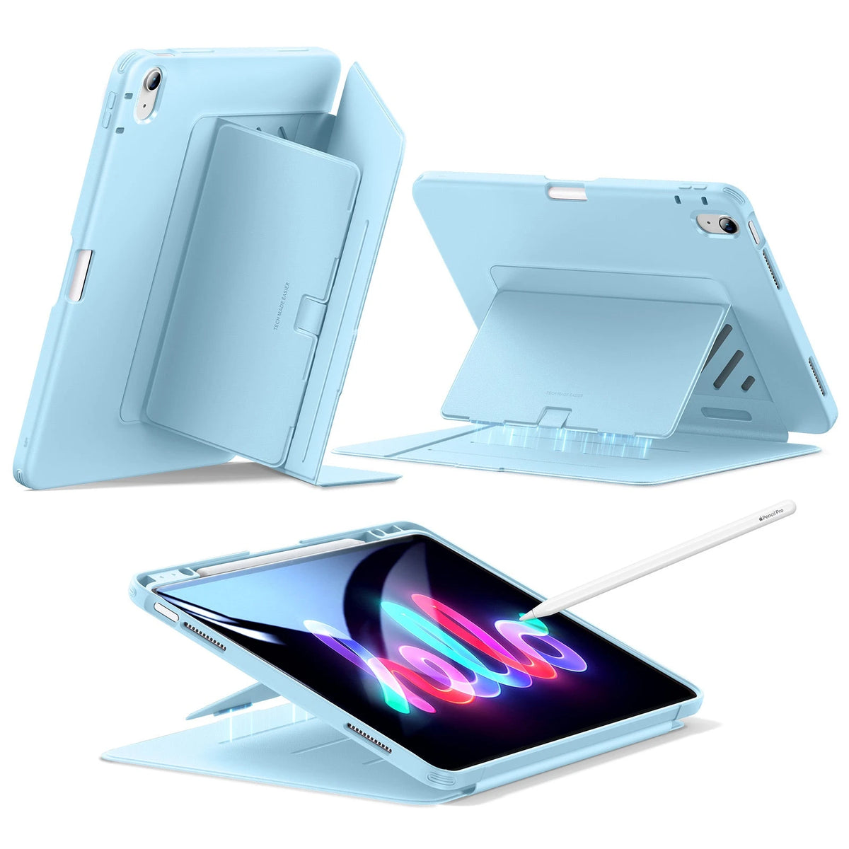 iPad Air 13" (M4) 2026 Flip Magnetic Case with Pencil Holder - Sky Blue ESR ESR