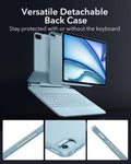  Rebound Folio Keyboard Case for iPad Air 13-inch (M4) 2026 -versatile detachable back case-stay protectied with or without the keyboard