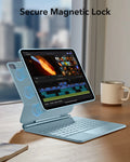  Rebound Folio Keyboard Case for iPad Air 13-inch (M4) 2026 -secure magnetic lock