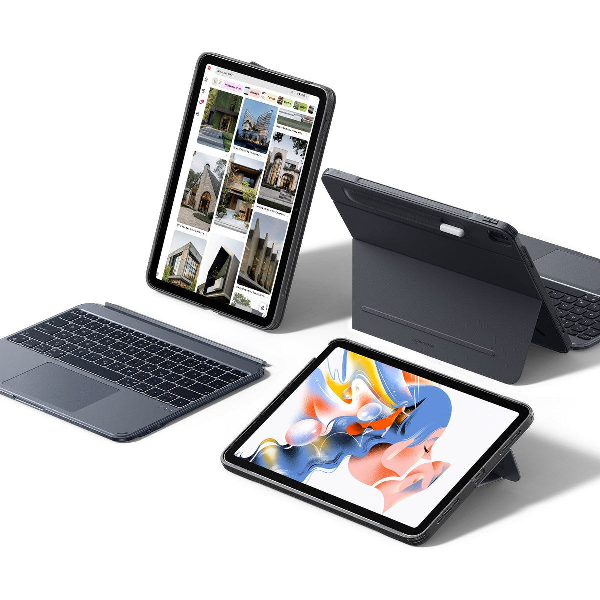 iPad Air 13" (M4, 2026) Shift Tastaturhülle (abnehmbar)  - DE Layout - Dark Gray ESR ESR