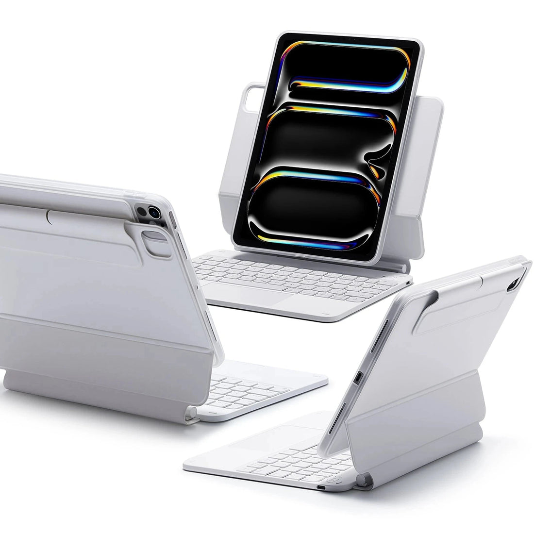 iPad Pro 11” (2025) Rebound Magnetic Keyboard Case 360 - US Layout-White ESR ESR
