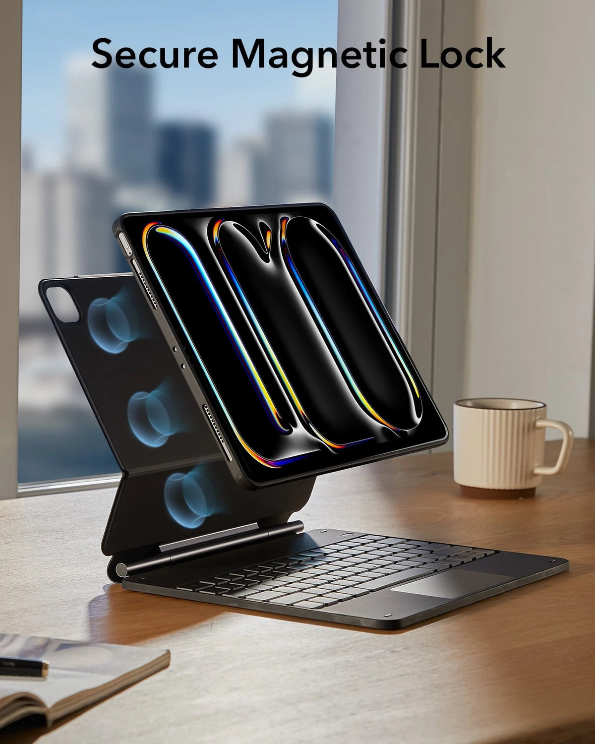 iPad Pro 11ʺ (2025) Bundle Rebound Magnetic Keyboard Case 360 & Paper-Feel Screen Protectors - US Layout-Black ESR ESR