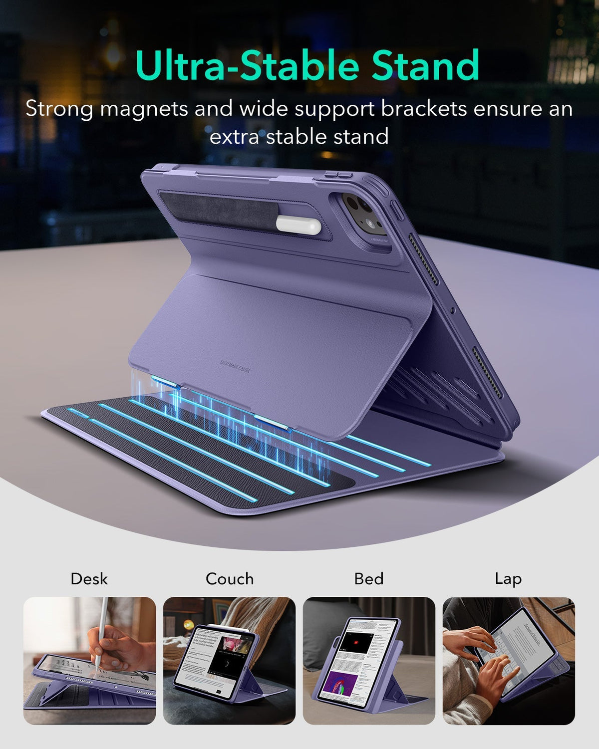 iPad Pro 11" (2025) Bundle Shift Magnetic Case & Armorite® Protection - Purple ESR ESR