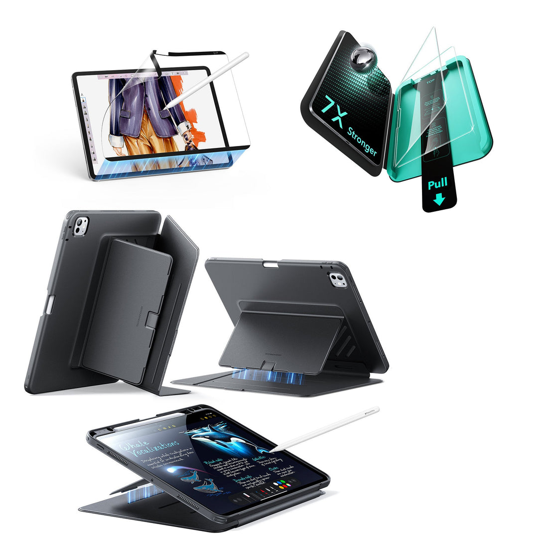 iPad Pro 11ʺ (2025) Flip Transformation Bundle - Black ESR ESR