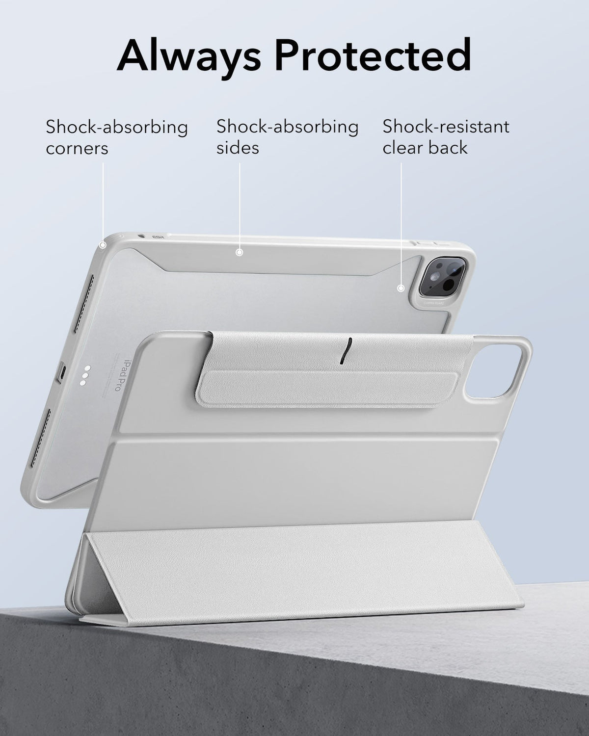 iPad Pro 11ʺ (2025) Rebound Hybrid Case 360 - Brilliant White ESR ESR