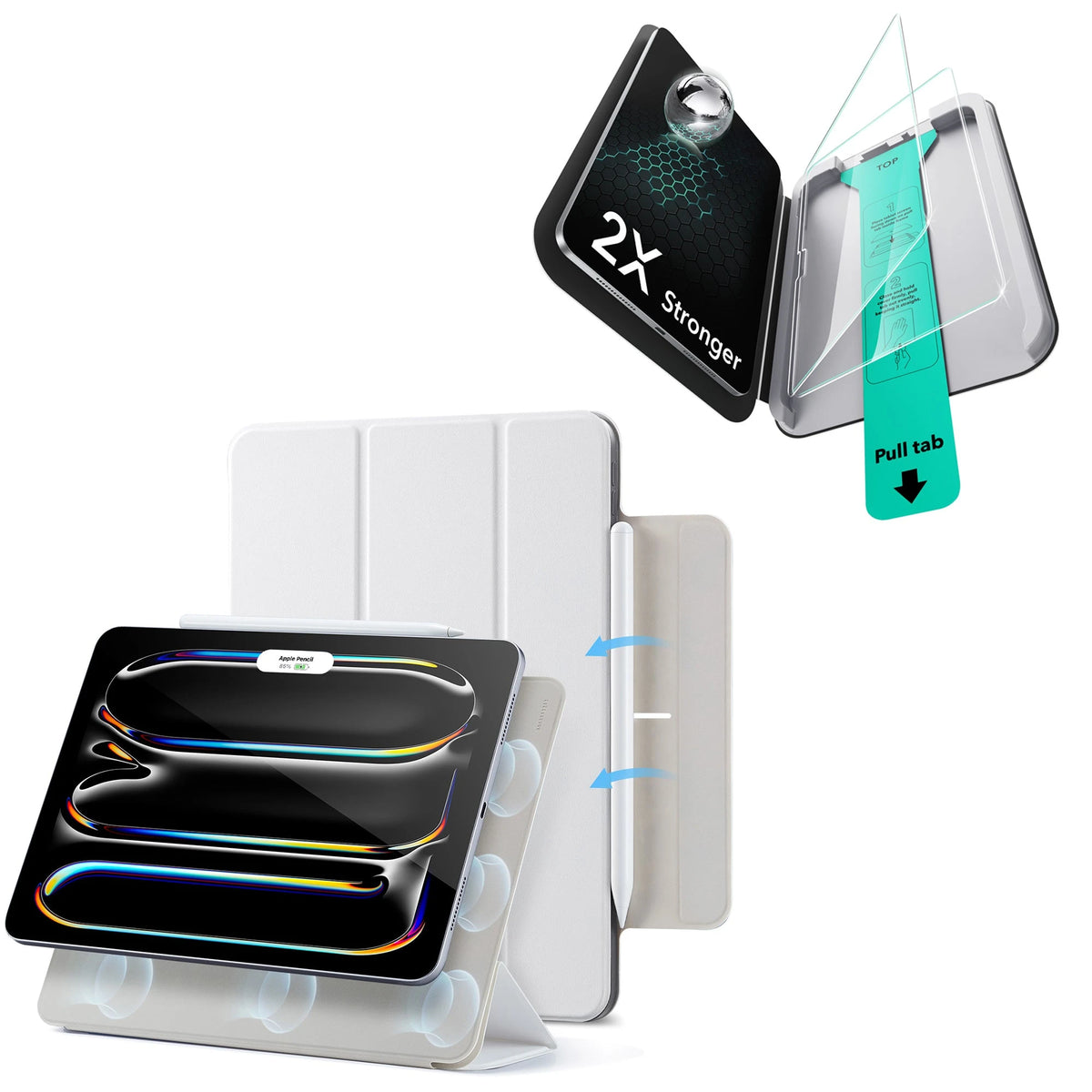 iPad Pro 11ʺ (2025) Rebound Protection Bundle - Brilliant White ESR ESR