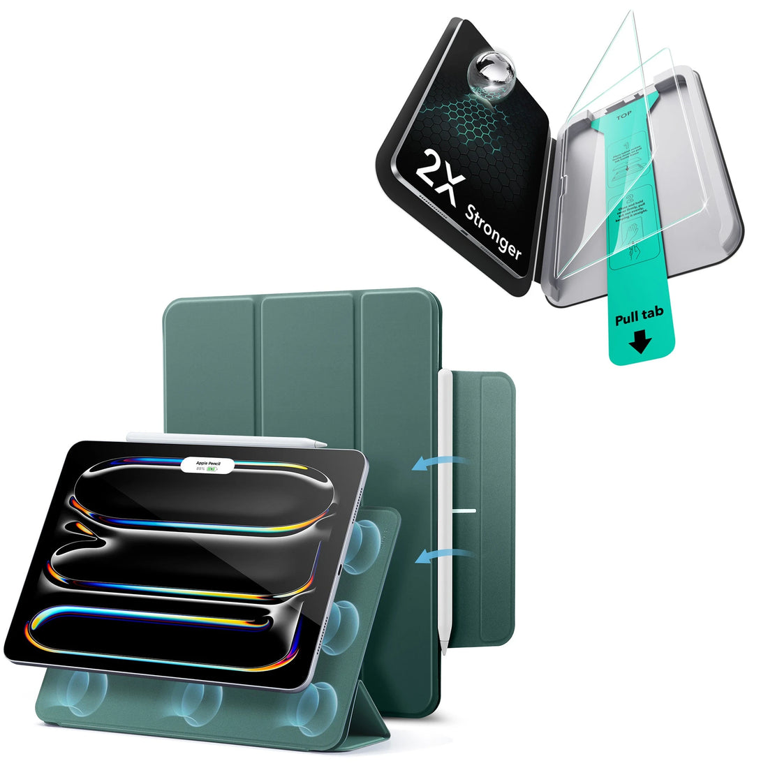 iPad Pro 11ʺ (2025) Rebound Protection Bundle - Forest Green ESR ESR