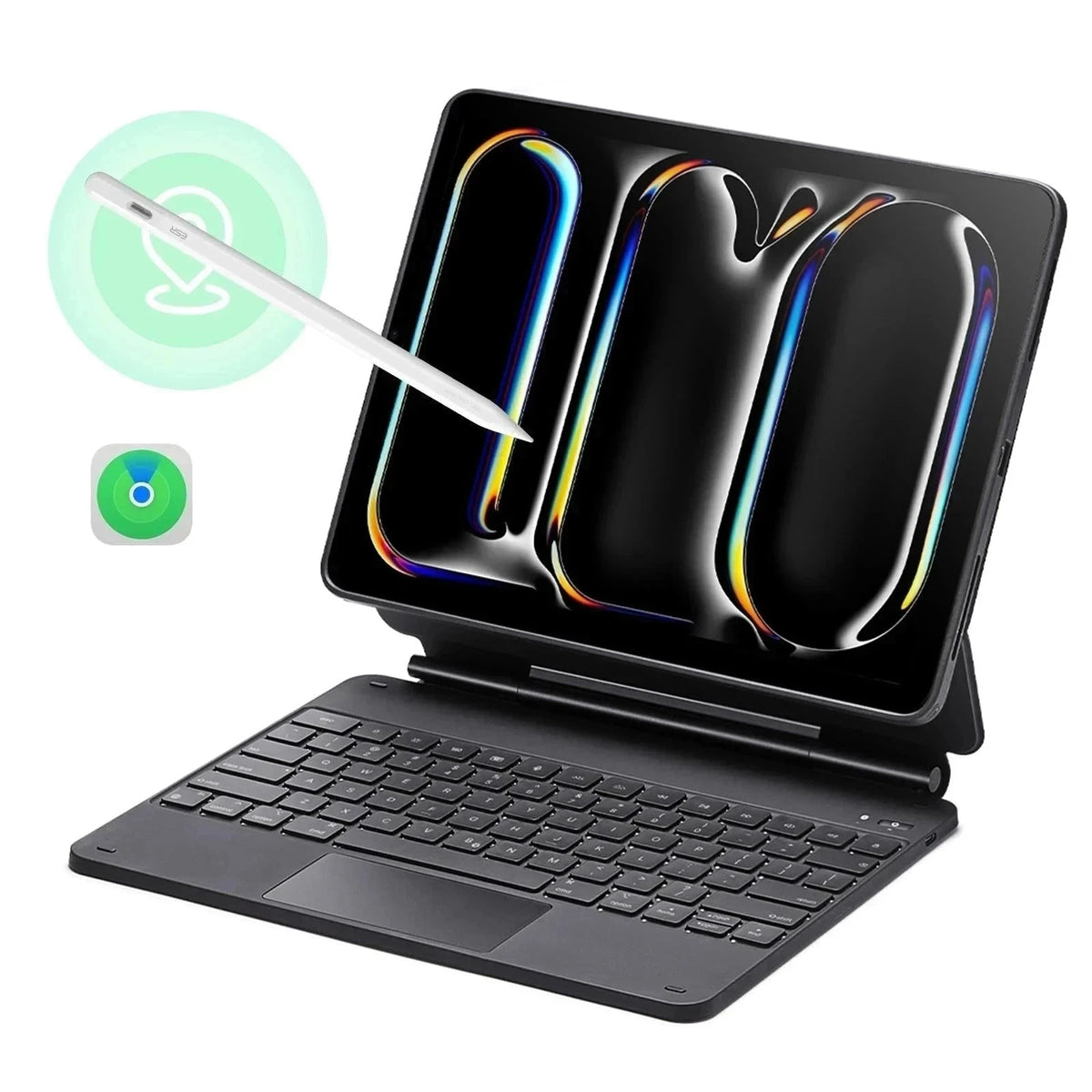 iPad Pro 13ʺ (2025) Rebound Magnetic Keyboard Case 360 Pencil Bundle - US Layout-Black ESR ESR