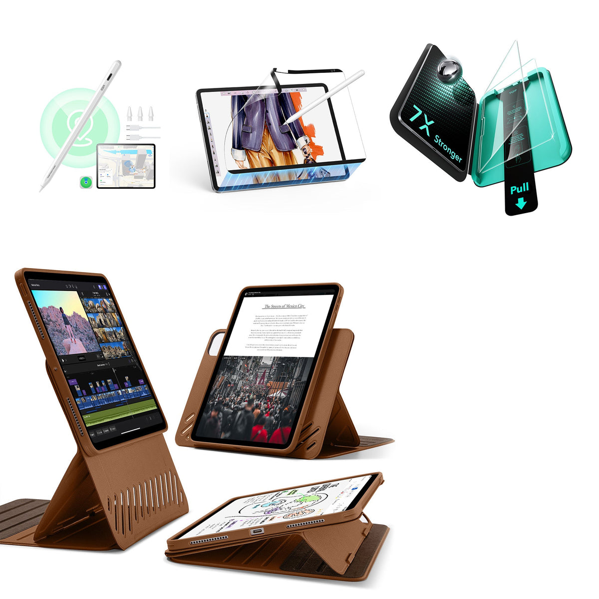 iPad Pro 11ʺ (2025) Shift Transformation with Digital Pencil Bundle - Brown ESR ESR