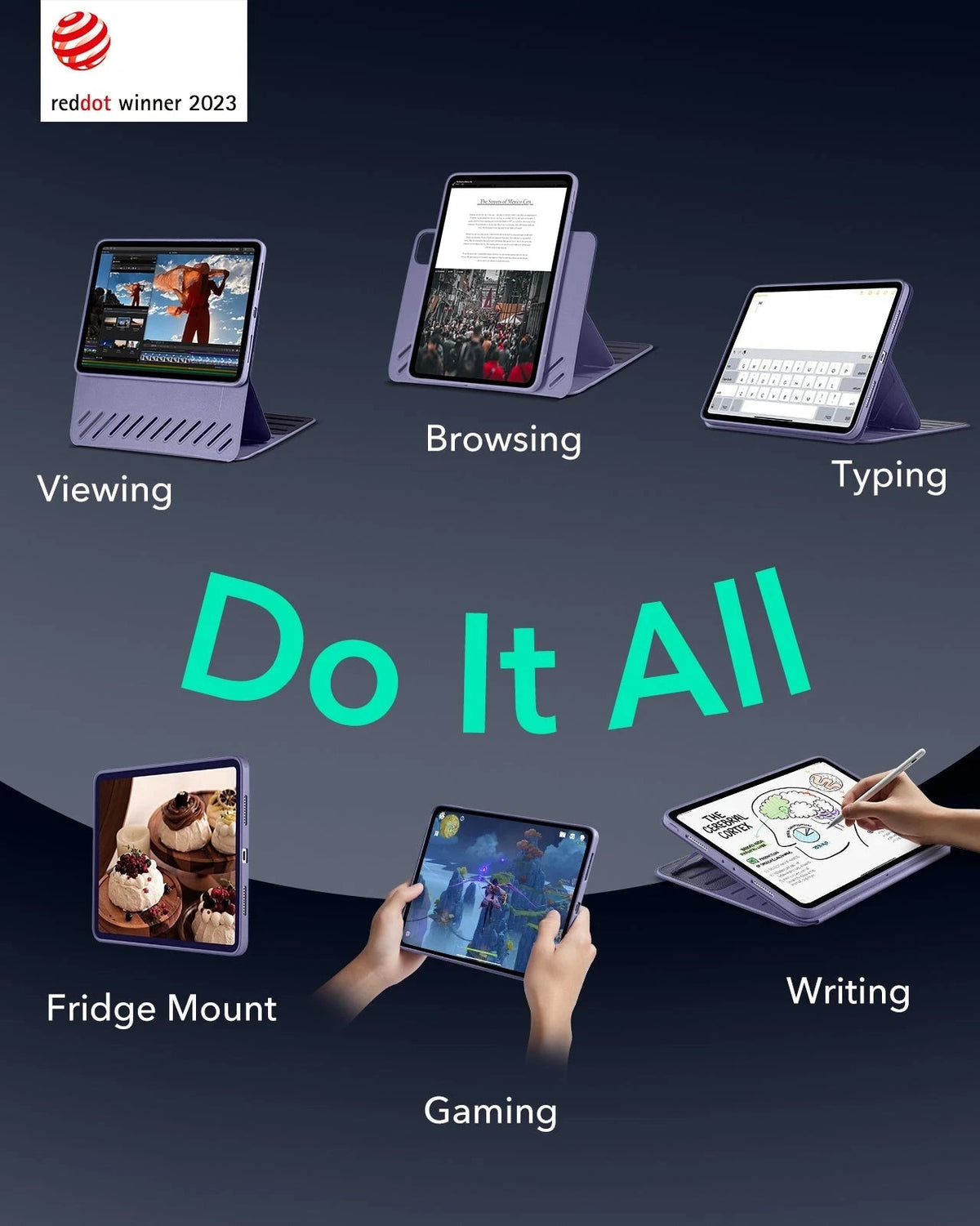 iPad Pro 11" (2025) Shift Transformation Bundle - Purple ESR ESR