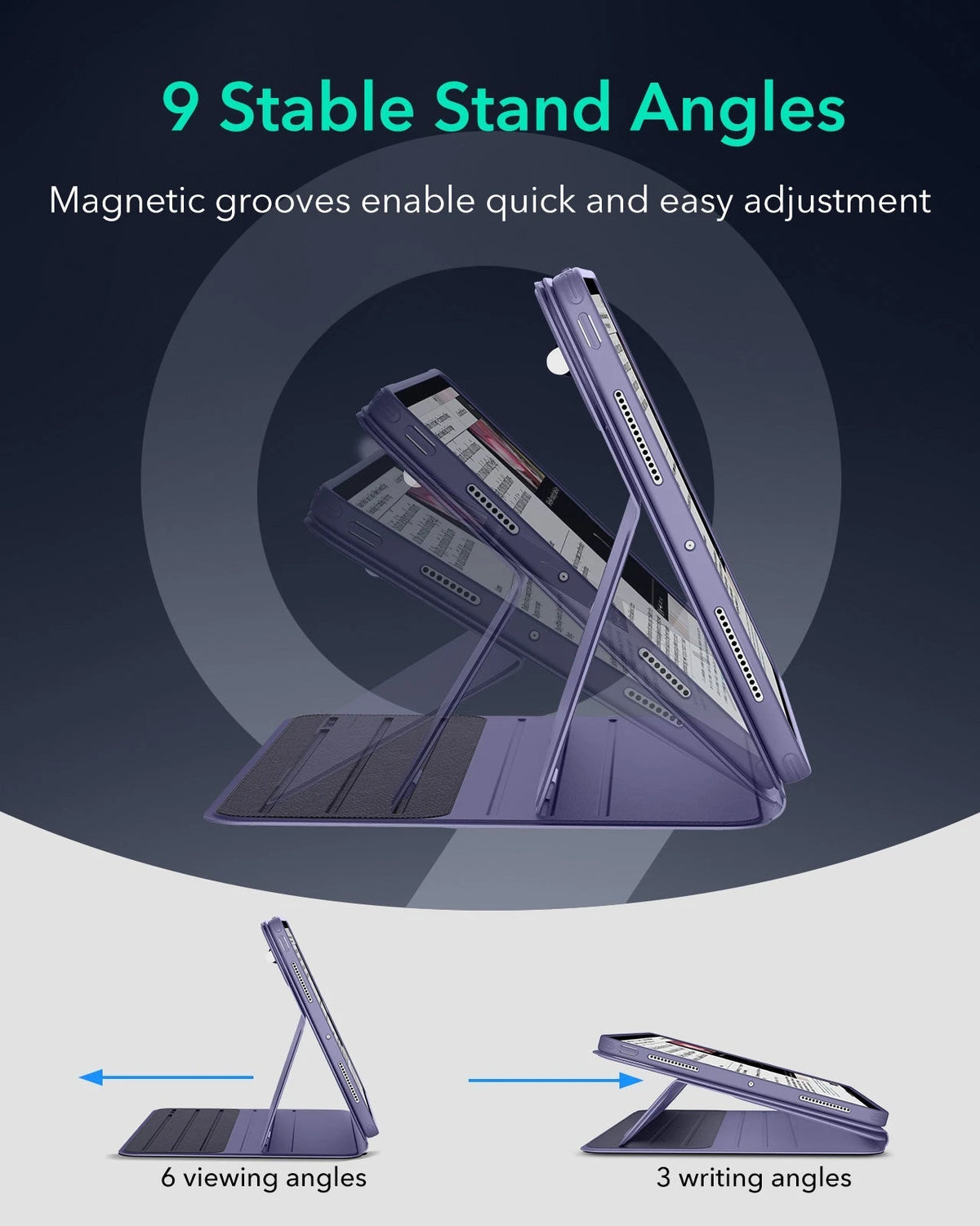 iPad Pro 13" (2025) Bundle Shift Magnetic Case & Armorite® Protection - Purple ESR ESR