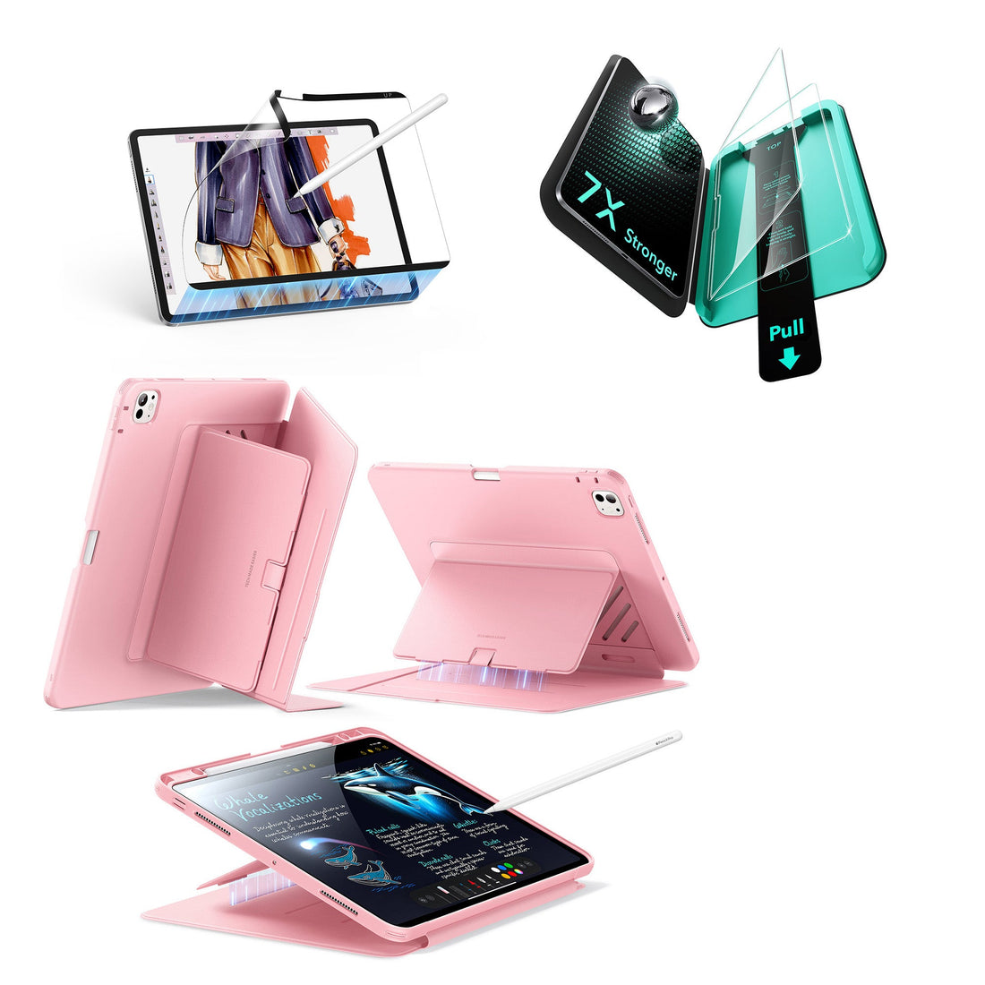 iPad Pro 13ʺ (2025) Flip Transformation Bundle - Pink ESR ESR