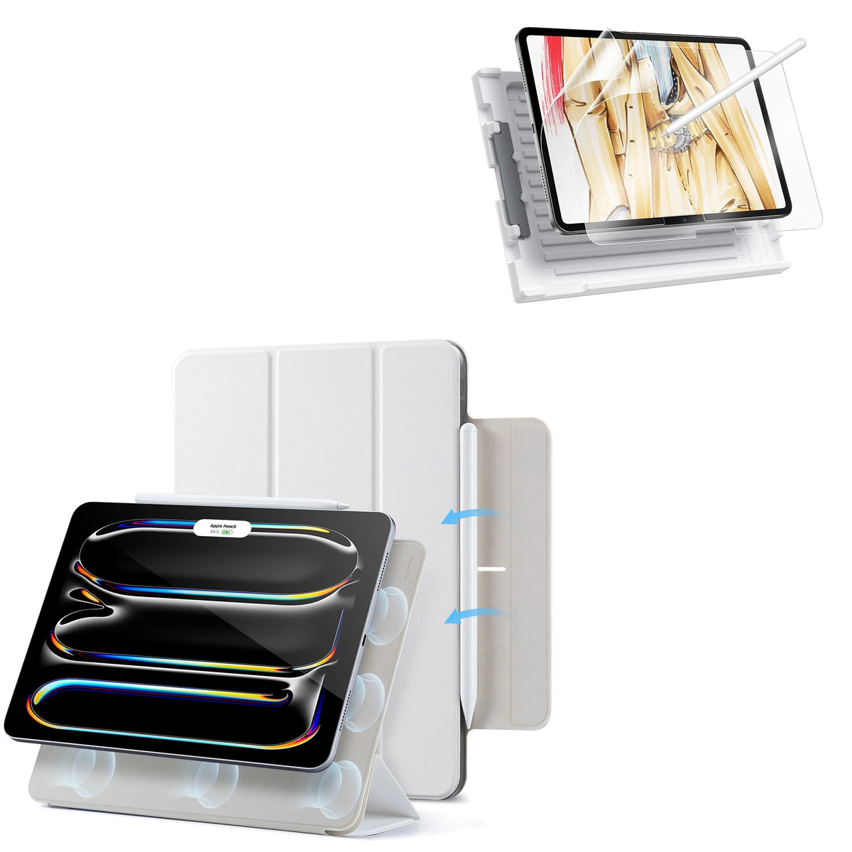 iPad Pro 13ʺ (2025) Rebound Paper-Feel Bundle - Brilliant White ESR ESR