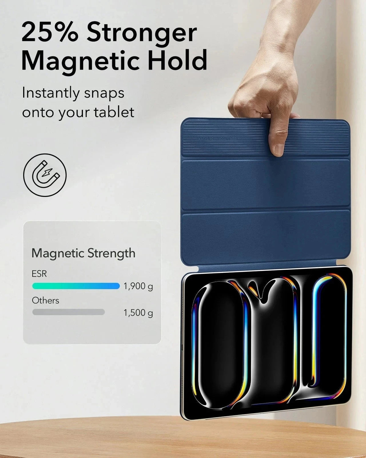 iPad Pro 13" (2025) Rebound Magnetic Case- Navy Blue ESR ESR