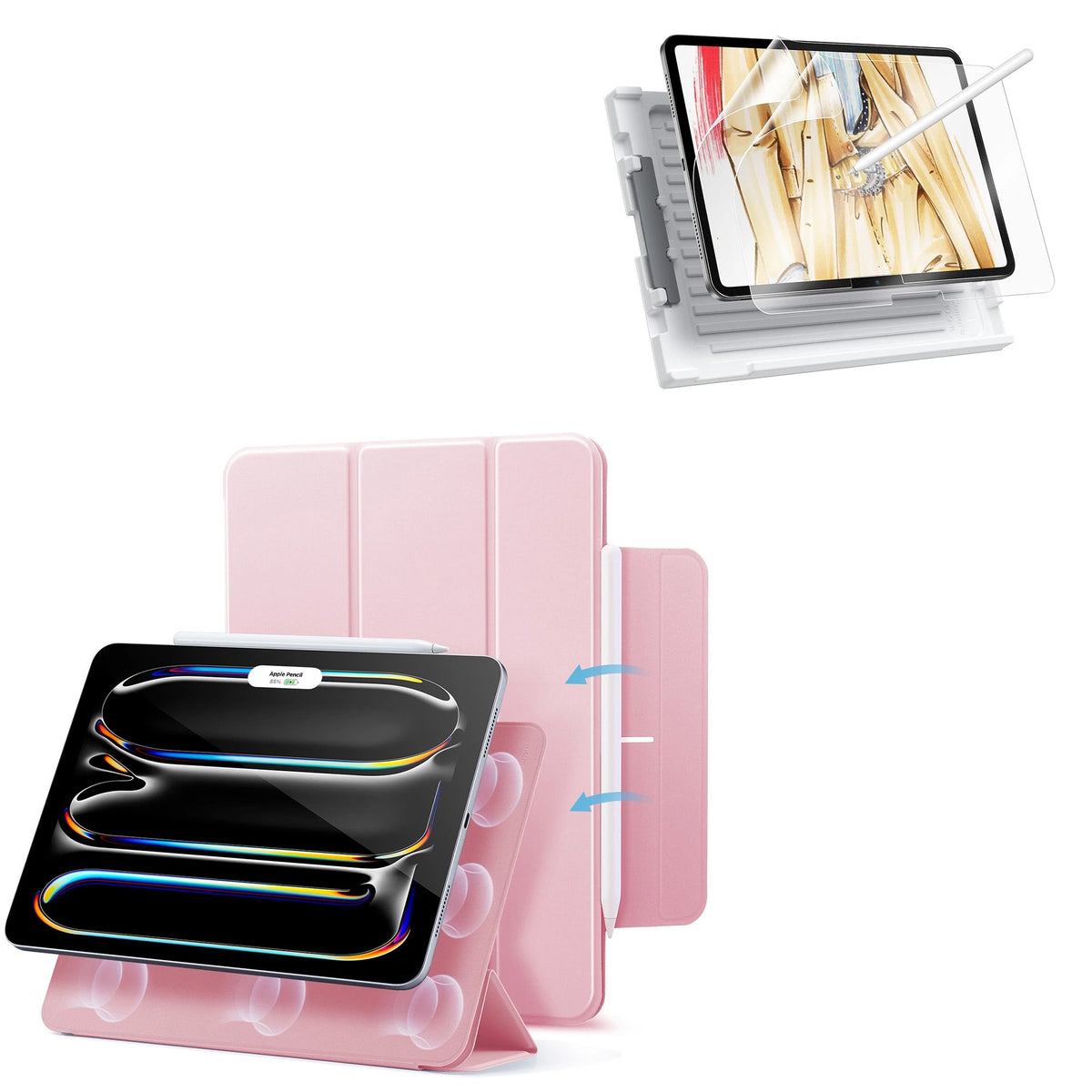 iPad Pro 13ʺ (2025) Rebound Paper-Feel Bundle - Pink ESR ESR