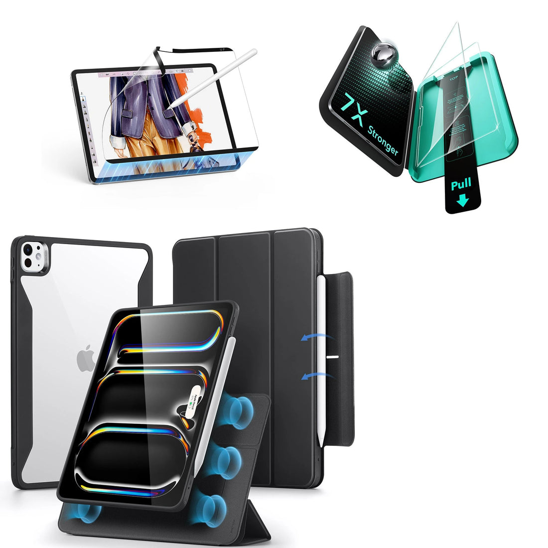 iPad Pro 13ʺ (2025) Rebound Transformation Bundle - Black ESR ESR