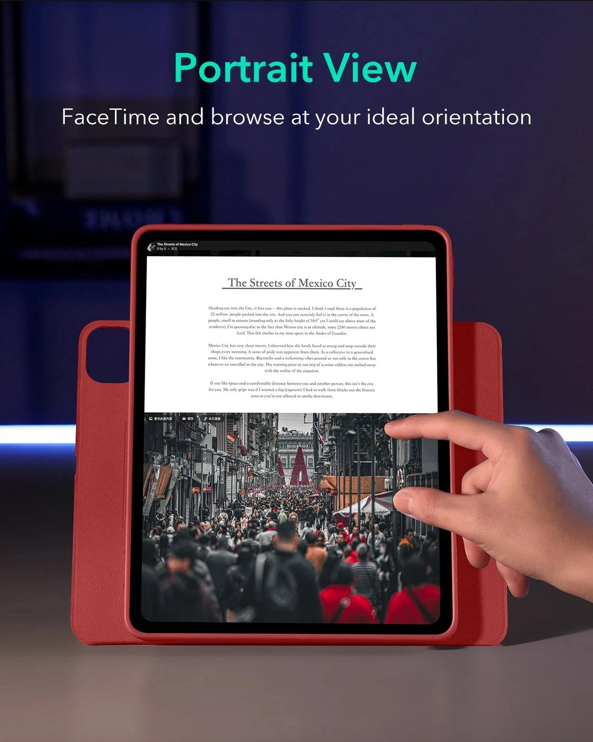 iPad Pro 13" (2025) Shift Transformation Bundle - Red ESR ESR