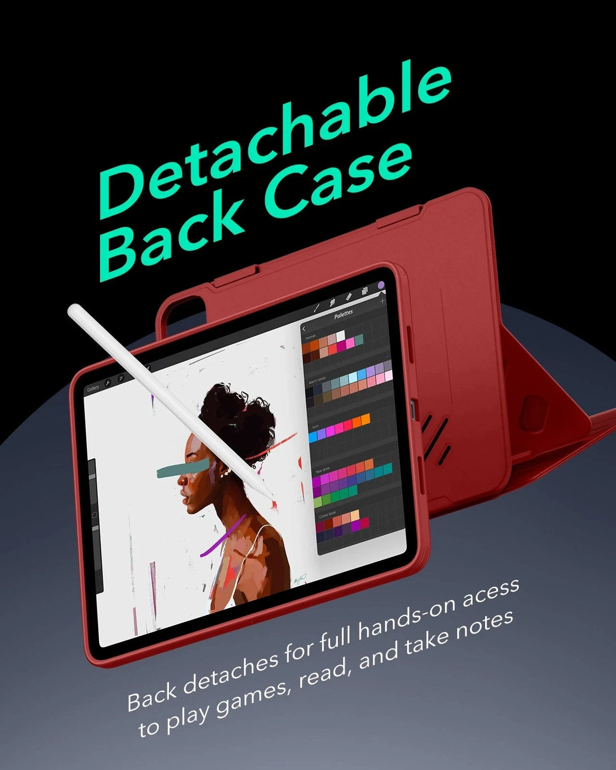 iPad Pro 13" (2025) Shift Transformation Bundle - Red ESR ESR