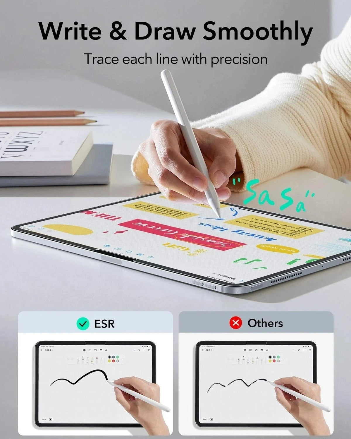 iPad Pro 11 (M5) Paper-Like Screen Protector Write and draw smoothly