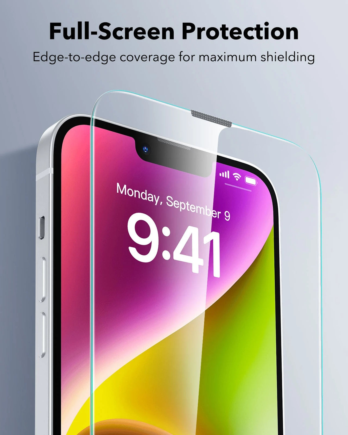 Best iPhone 14 Plus Tempered Glass Screen Protector ESR full screen protecion