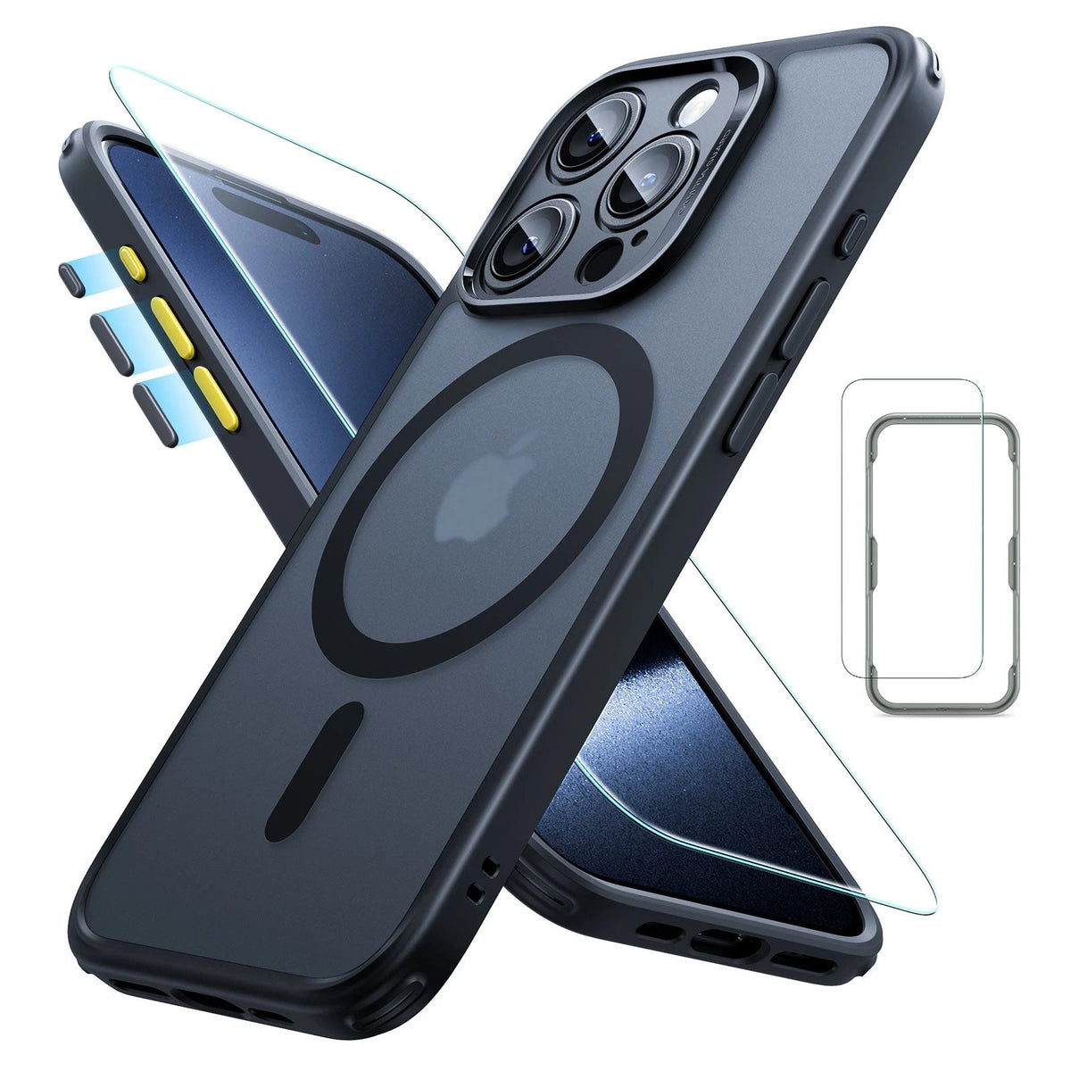 iPhone 15 Pro Max Classic Pro Case (HaloLock) Set - Frosted Black ESR ESR