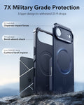 ESR iPhone 17 Air Cyber Tough Magsafe Case with Camera Control Blue Military Grade Protection