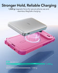 ESR iPhone 17 Air Cyber Tough Magsafe Case with Camera Control Pink Magsafe Charging