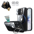 iPhone 17 Classic Magsafe Case with Corning Glass Screen Protector Clear Black