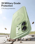 ESR iPhone 17 Claiss Hybrid Magsafe Case Frosted Light Green 3X Military Grade Protection