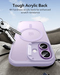 ESR iPhone 17 Claiss Hybrid Magsafe Case Frosted Light Purple Tough Acrylic Back