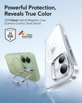 iPhone 17 Claiss Hybrid Magsafe Case with Stand Frosted Light Green Powerful Protection Reveals True Color