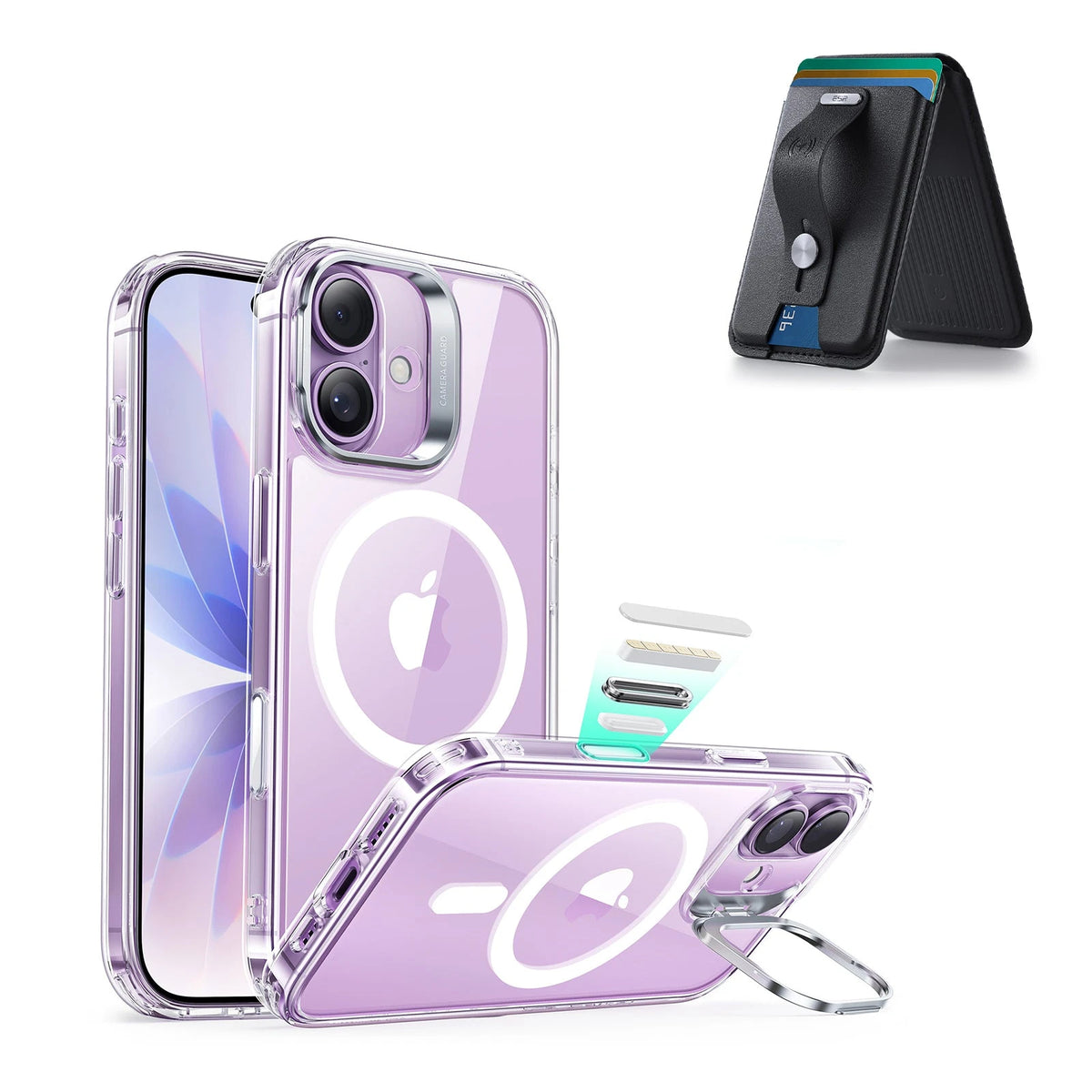 iPhone 17 Classic Hybrid Magsfae Case With Magsafe Wallet Clear