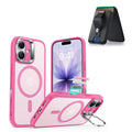 iPhone 17 Classic Hybrid Magsfae Case With Magsafe Wallet Frosted Pink