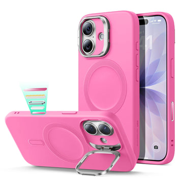 iPhone 17 Cloud Soft Magnetic Case (Camera Control, Stash Stand) - Rosy Pink ESR ESR