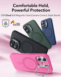 iPhone 17 Cloud Soft Magnetic Case (Camera Control, Stash Stand) - Rosy Pink ESR ESR