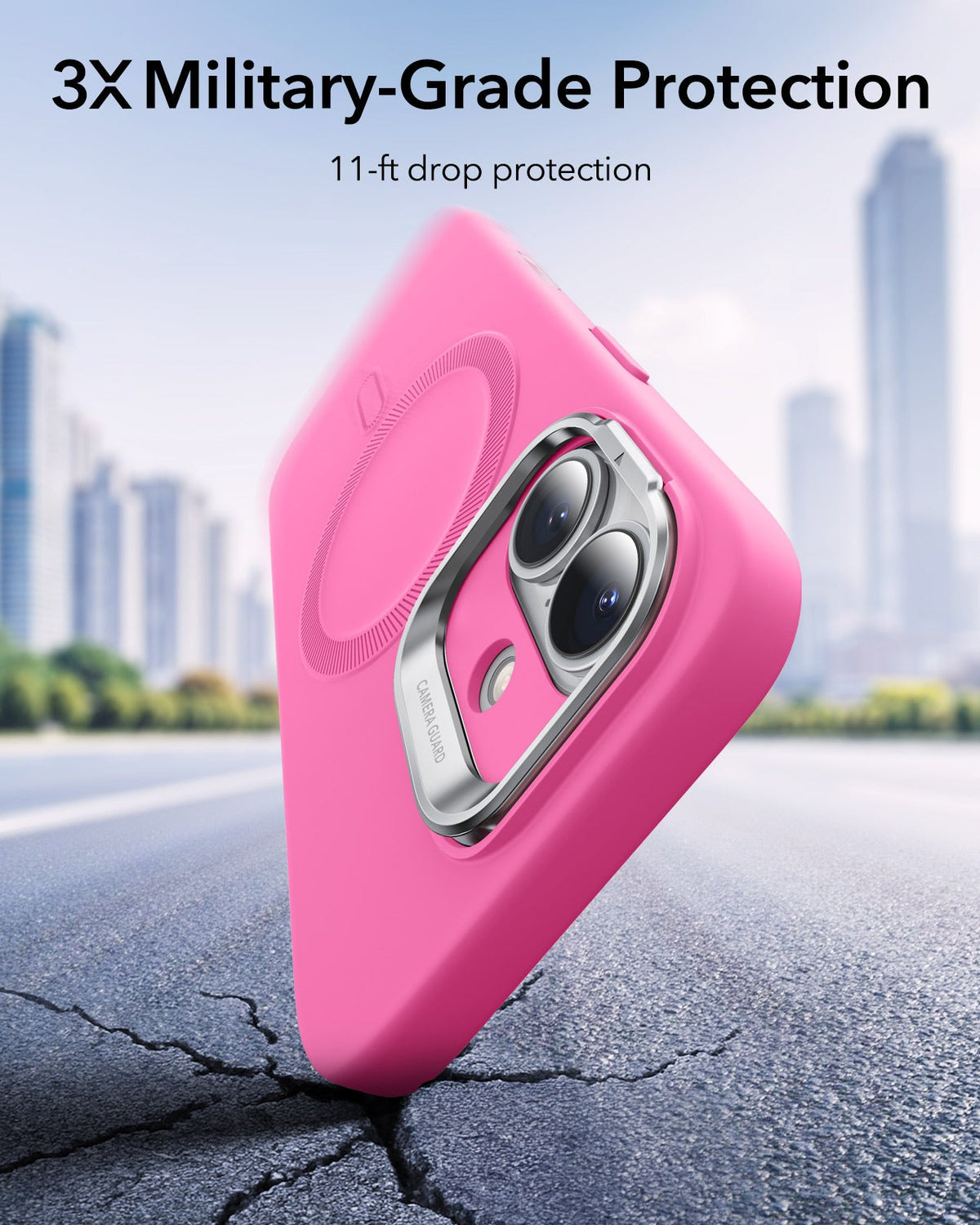 iPhone 17 Cloud Soft Magnetic Case (Camera Control, Stash Stand) - Rosy Pink ESR ESR