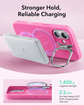 iPhone 17 Cloud Soft Magnetic Case (Camera Control, Stash Stand) - Rosy Pink ESR ESR