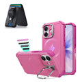 iPhone 17 Cyber Tough Magsafe Case with Magsafe Wallet Find My Rosy Pink