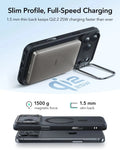 ESR iPhone 17 Pro Magsafe Case with Stand Camera Control Frosted Black Wireless charging