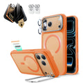 iPhone 17 Pro Classic Magsafe Case with Corning Glass Screen Protector Frosted Orange