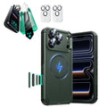 iPhone 17 Pro Cyber Tough Magsafe Case with Screen Protector Olive Green