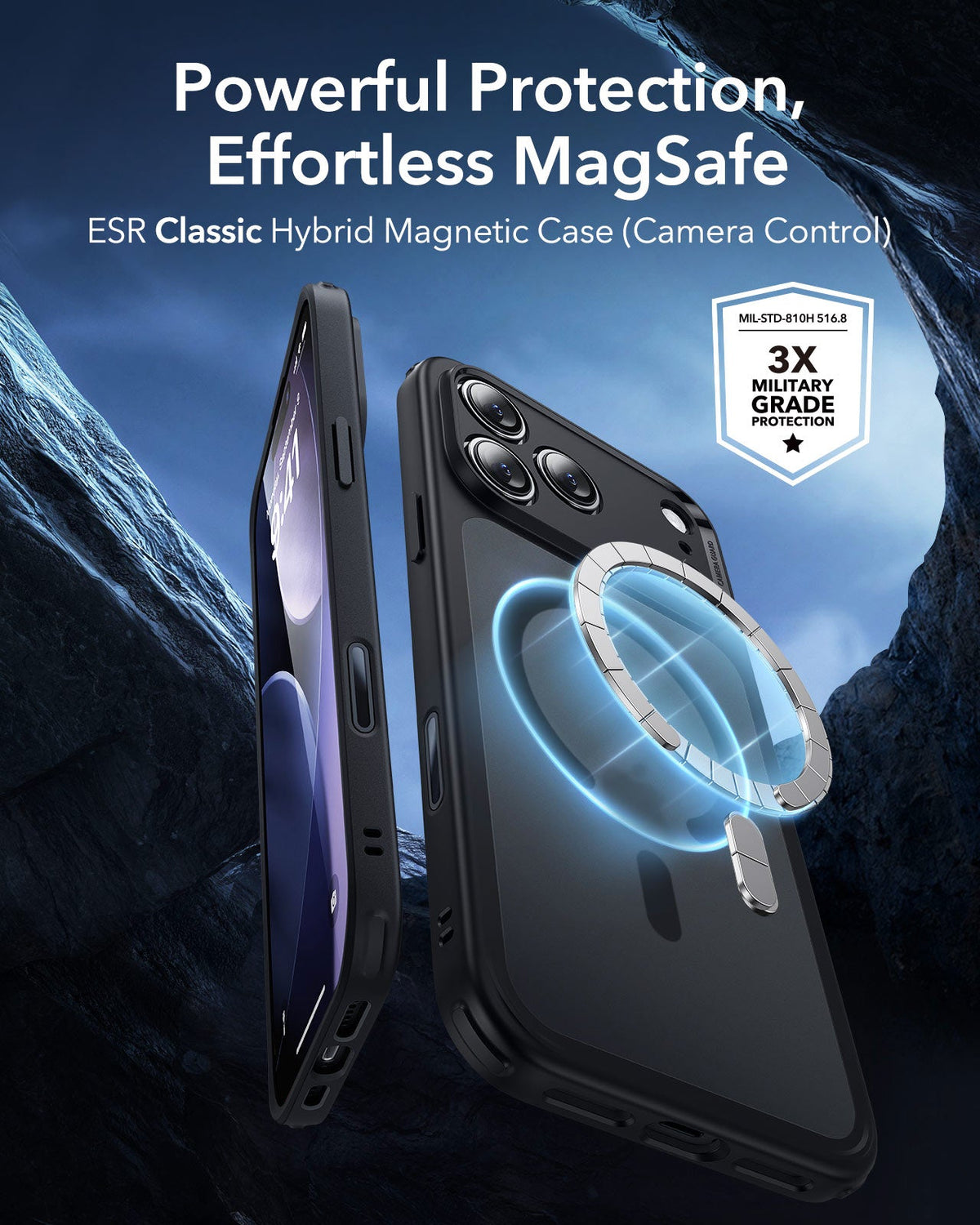 ESR iPhone 17 Pro Magsafe Case with Camera Control Frosted Black