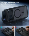 ESR iPhone 17 Pro Magsafe Case with Camera Control Frosted Black Tough Acrylic Back