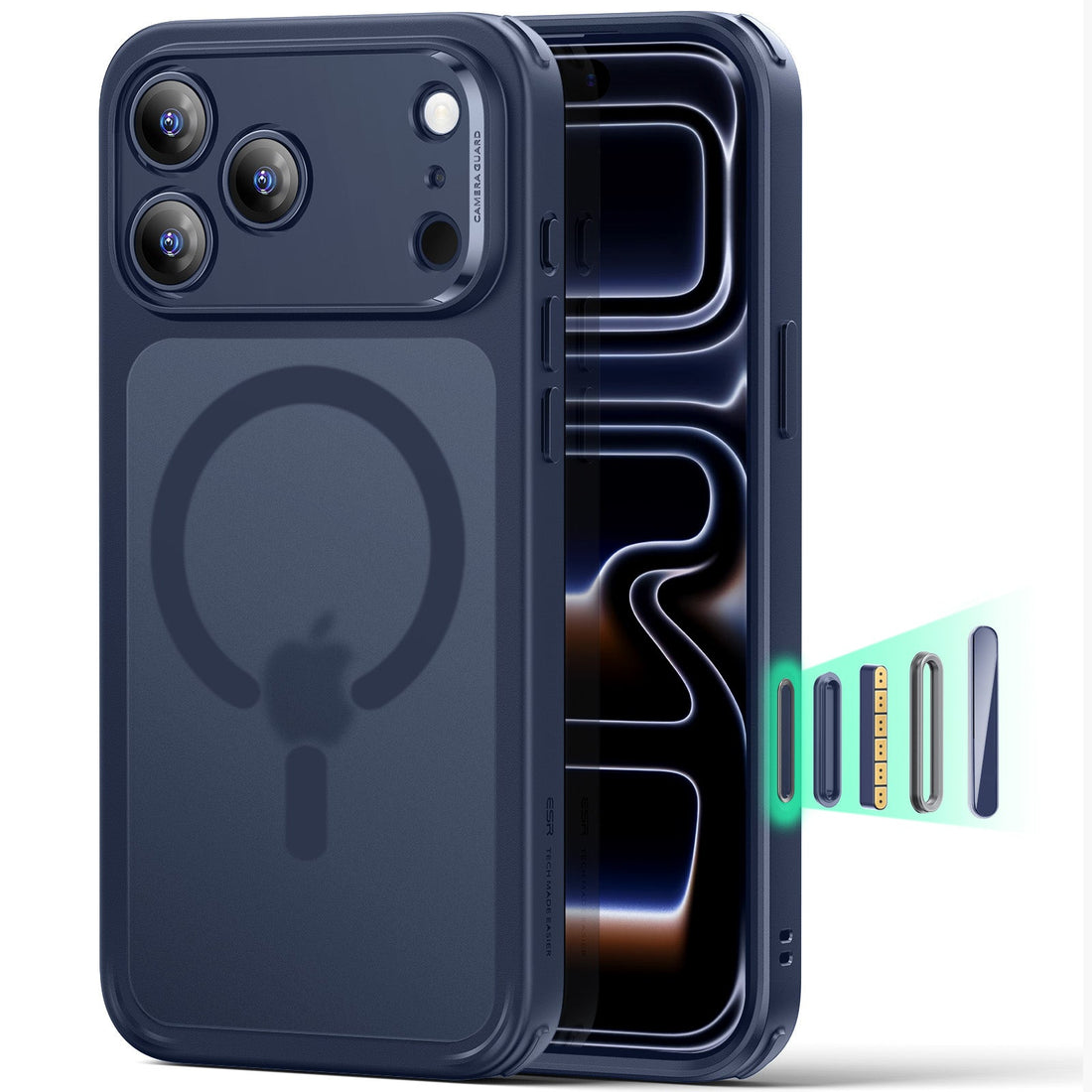 iPhone 17 Pro Classic Hybrid Magnetic Case (Camera Control) - Frosted Blue ESR ESR