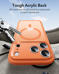 ESR iPhone 17 Pro Magsafe Case with Camera Control Frosted Orange Tough Acrylic Back