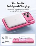 ESR iPhone 17 Pro Magsafe Case with Camera Control Frosted Pink Wireless charging
