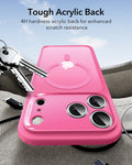 ESR iPhone 17 Pro Magsafe Case with Camera Control Frosted Pink Tough Acrylic Back