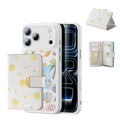 Withe Shell iPhone 17 Pro Magsafe Case with Aura Clutch MagSafe Wallet